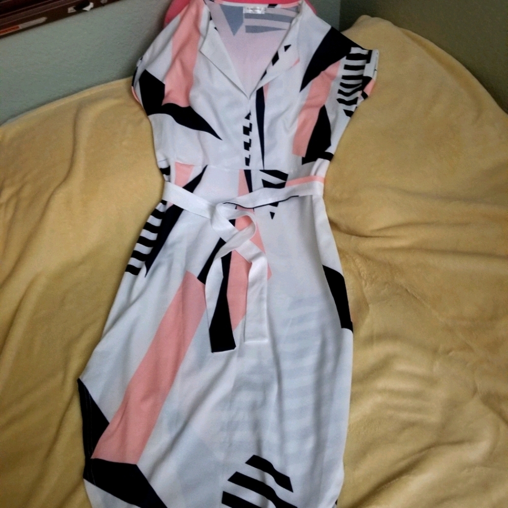 BELTED DRESS
